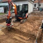 Réalisation de fondations pour un garage